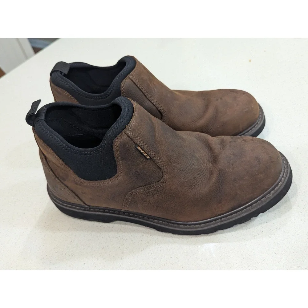 Carhartt CMS4190 Romeo Work Boots Brown Leather Waterproof EH 11.5W